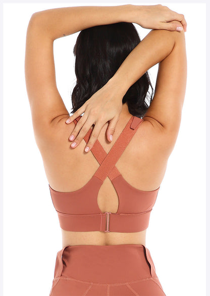 High-Strength Zipper Sports Bra